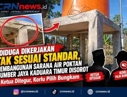 Diduga Dikerjakan Tak Sesuai Standar, Pembangunan Sarana Air Poktan Sumber Jaya Kaduara Timur Disorot — Ketua Ditegur, Korlu Pilih Bungkam