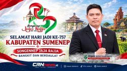 Saddam Susilo Kariyanto Sampaikan Ucapan Selamat Hari Jadi ke-757 Kabupaten Sumenep, Usung Semangat “Songennep Jaja Rajja”